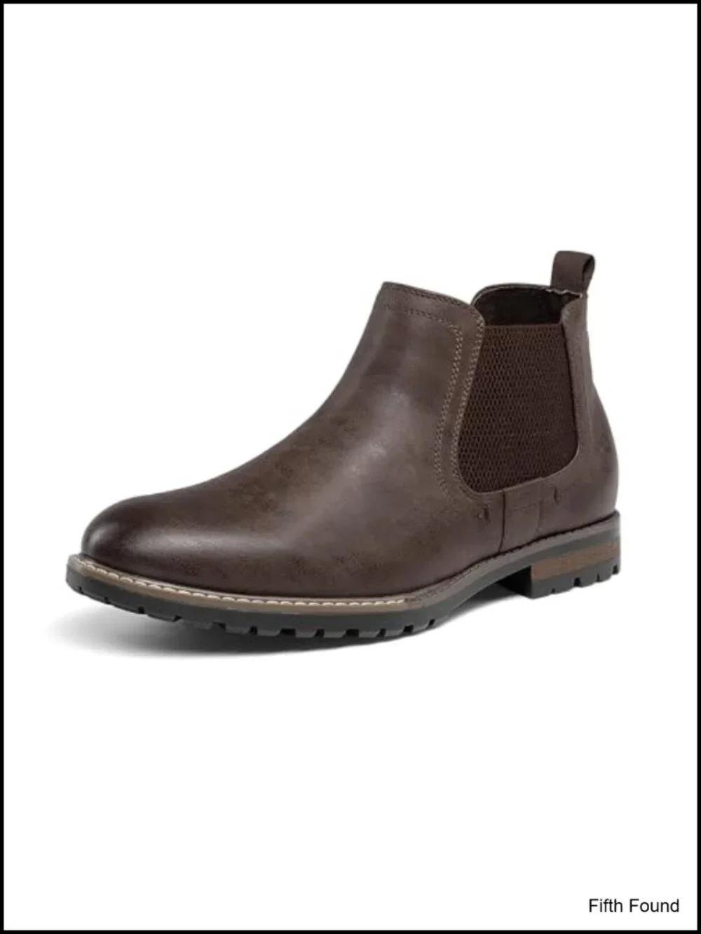 Men's Chelsea Boots Casual Slip-On Classic Dress Ankle Boot Faux Leather